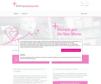 DKM-Spendenportal.de(Willkommen beim Spendenportal der DKM) Screenshot