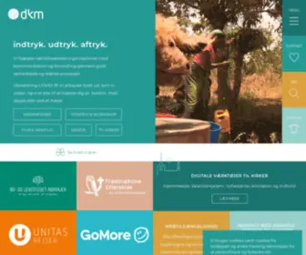 DKM.dk(DKM hjælper organisationer og kirker med kommunikation) Screenshot