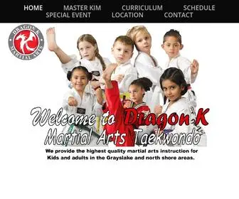 Dkmusa.com(DRAGON K MARTIAL ARTS) Screenshot