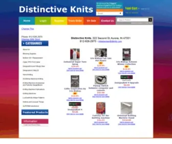Dknits.com(Distinctive Knits Artisan Knitting Machines) Screenshot