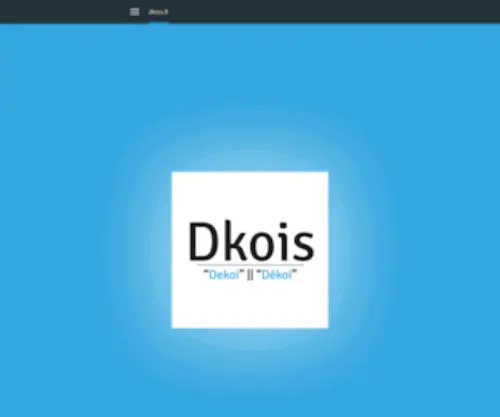 Dkois.fr(Dkois) Screenshot