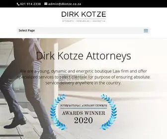 Dkotze.co.za(Dirk Kotze Attorneys) Screenshot