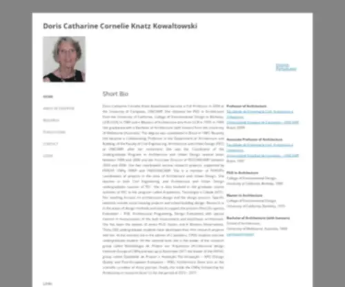 Dkowaltowski.net(Doris Catharine Cornelie Knatz Kowaltowski) Screenshot