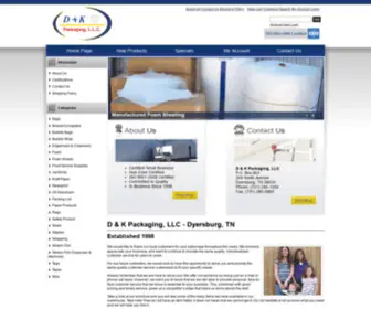 Dkpackllc.com(D & K Packaging) Screenshot