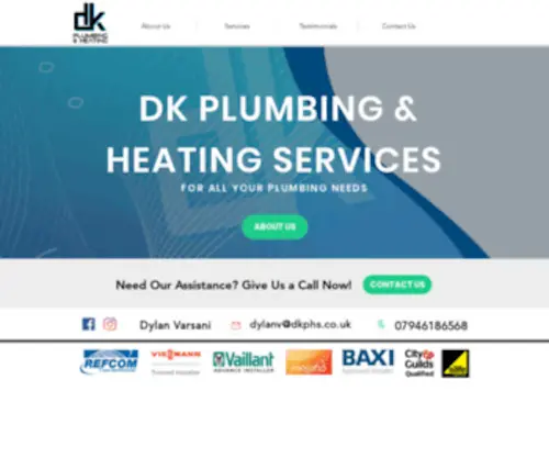 DKPHS.co.uk(DK Plumbing & Heating Services) Screenshot