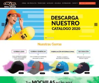 DKPS.com.mx(Distribuidora de gorras) Screenshot