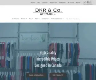 Dkrapparel.com(DKR & Company Apparel) Screenshot