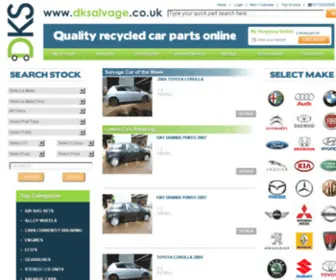 Dksalvage.co.uk(DK salvage.co.uk  Quality used car parts online) Screenshot