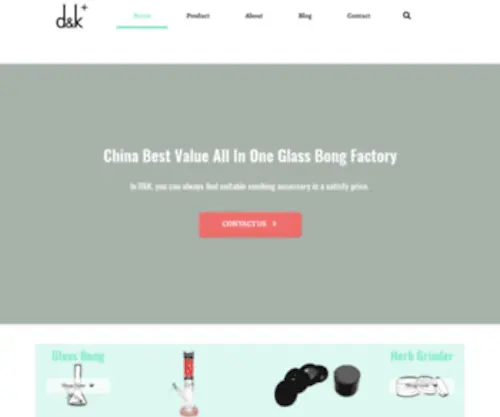 DKsmokingset.com(The Best Quality Glass Bong Factory in China) Screenshot