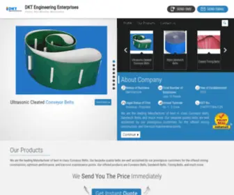 Dktee.com(PVC Conveyor Belt Manufacturers India) Screenshot