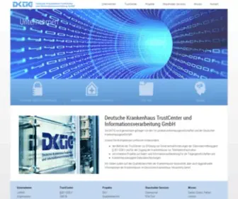 Dktig.de(Deutsche Krankenhaus TrustCenter und Informationsverarbeitung GmbH) Screenshot