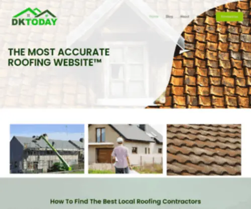 Dktoday.net(Find, Hire, Learn From Local Roofing Contractors) Screenshot