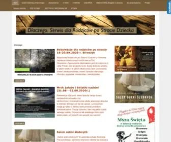 Dlaczego.org.pl(Serwis dla rodziców po stracie dziecka oraz dla rodziców) Screenshot