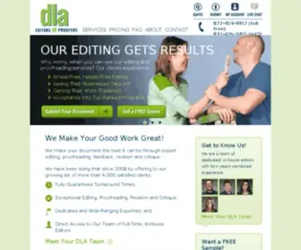 Dlaeditors.com(Online Editing and Proofreading Services) Screenshot