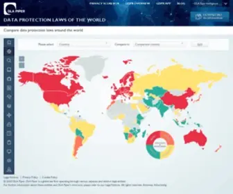Dlapiperdataprotection.com(DLA Piper Global Data Protection Laws of the World) Screenshot