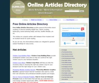 DLBNN.com(Free Online Articles Directory) Screenshot