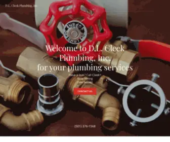 DLcleekplumbing.com(Cleek Plumbing) Screenshot