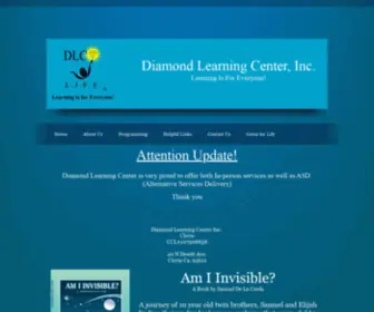 DLclife.org(Diamond Learning Center Home) Screenshot