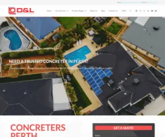 Dlconcrete.com.au(Concreters Perth) Screenshot