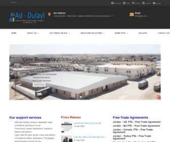 Dleil.com(Ad Dulayl Industrial Park & Real Estate Co) Screenshot