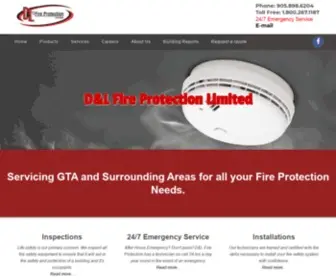 Dlfireprotectionlimited.ca(D&L Fire Protection Limited) Screenshot