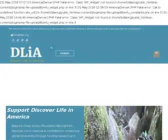 Dlia.org(Discover Life in America) Screenshot