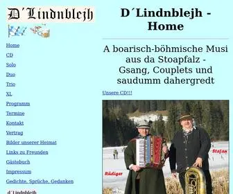 Dlindnblejh.de(Bayerisch boehmische Musik) Screenshot