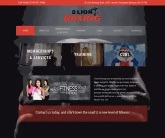 Dlionboxing.com(D Lion Boxing) Screenshot