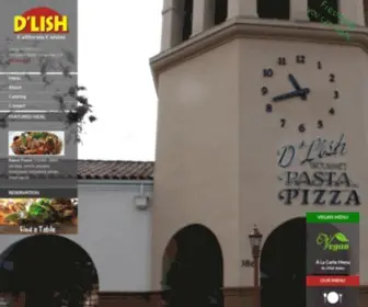 Dlishbistro.com(Gourmet Pasta & Pizza Chula Vista) Screenshot