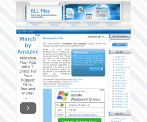 DLlnotfound.com(Dll files) Screenshot