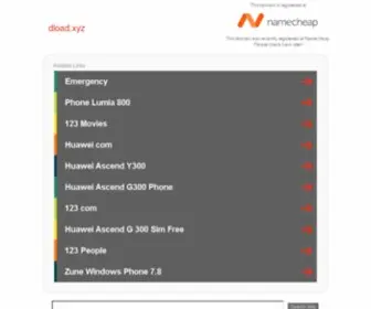 Dload.xyz(このドメインはお名前.comで取得されています) Screenshot