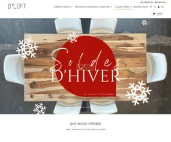 Dloftshop.ca(Exotic wood furniture for modern decoration) Screenshot