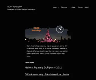 DLRPR.com(Disneyland Paris News) Screenshot