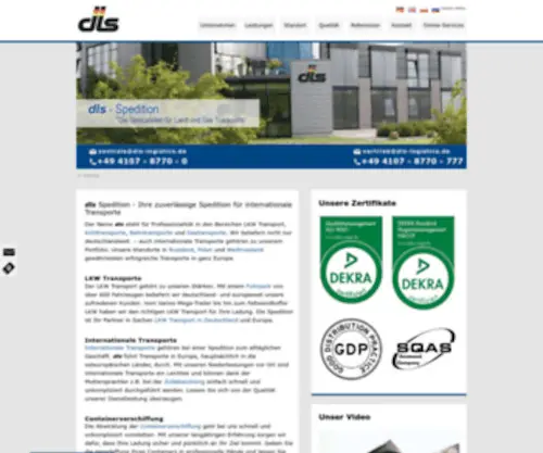DLS-Logistics.de(Dls logistics) Screenshot