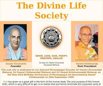 DLSHQ.org(The Divine Life Society) Screenshot