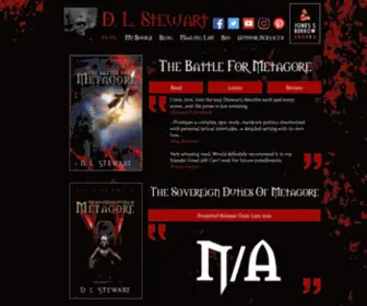 DLstewartauthor.com(Fantasy Author) Screenshot