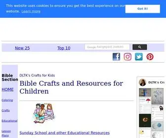 DLTK-Bible.com(DLTK-Kids' Bible Crafts and Activities) Screenshot