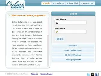 Dltonlinejudgments.com(Online Judgments) Screenshot