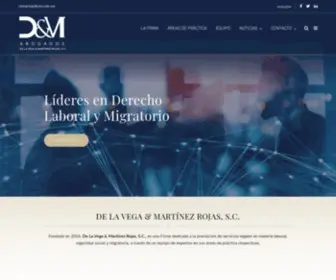 DLVMR.com.mx(De La Vega & Martínez Rojas) Screenshot