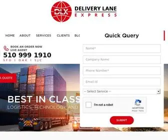 DLXpress.com(Cross Docking Services) Screenshot