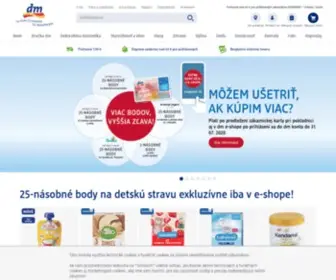 DM-Drogeriemarkt.sk(Online drogéria) Screenshot
