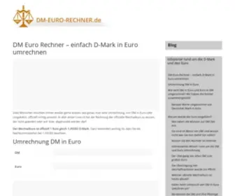 DM-Euro-Rechner.de(DM Euro Rechner) Screenshot