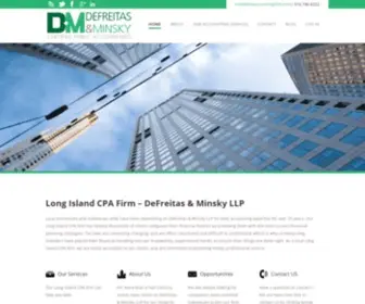 Dmaccountingfirm.com(DeFreitas and Minsky LLP) Screenshot