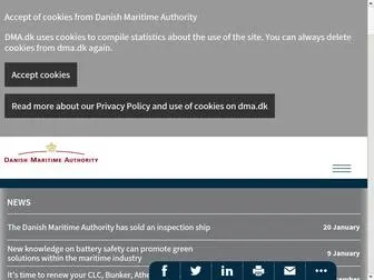 Dma.dk(Danish Maritime Authority) Screenshot