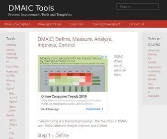 Dmaictools.com(Process Improvement Tools and Templates) Screenshot