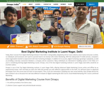 Dmapu.com(#1 Digital Marketing Institute in Laxmi Nagar) Screenshot