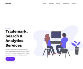 Dmarkio.com(Trademark, Search & Analytics Services) Screenshot