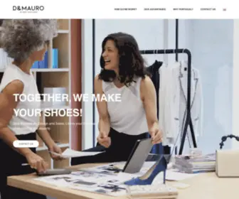 Dmauro.com.pt(Together we make great shoes) Screenshot