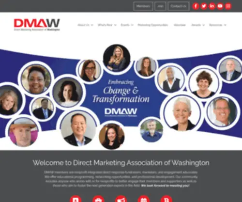 Dmaw.org(Direct Marketing Association of Washington) Screenshot