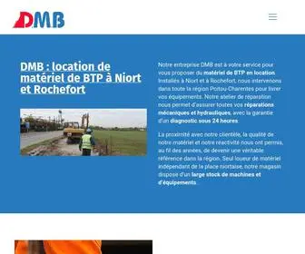 DMB79.fr(DMB : location de matériel de BTP à Niort et Rochefort) Screenshot